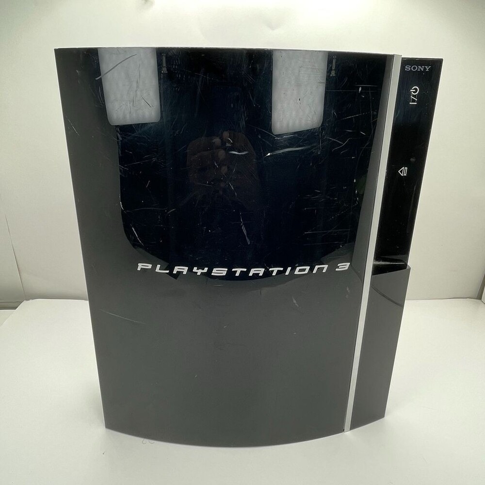Black Sony PlayStation 3 CECHH01 Fat Blu-ray Wi‑Fi Console Only - Tested & Works
